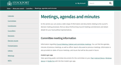 Desktop Screenshot of democracy.stockport.gov.uk